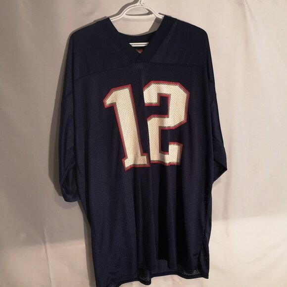 NFL Players NE Patriots #12 Brady Men's Size XL Tall Short Sleeve Jersey/T-shirt - Picture 1 of 6